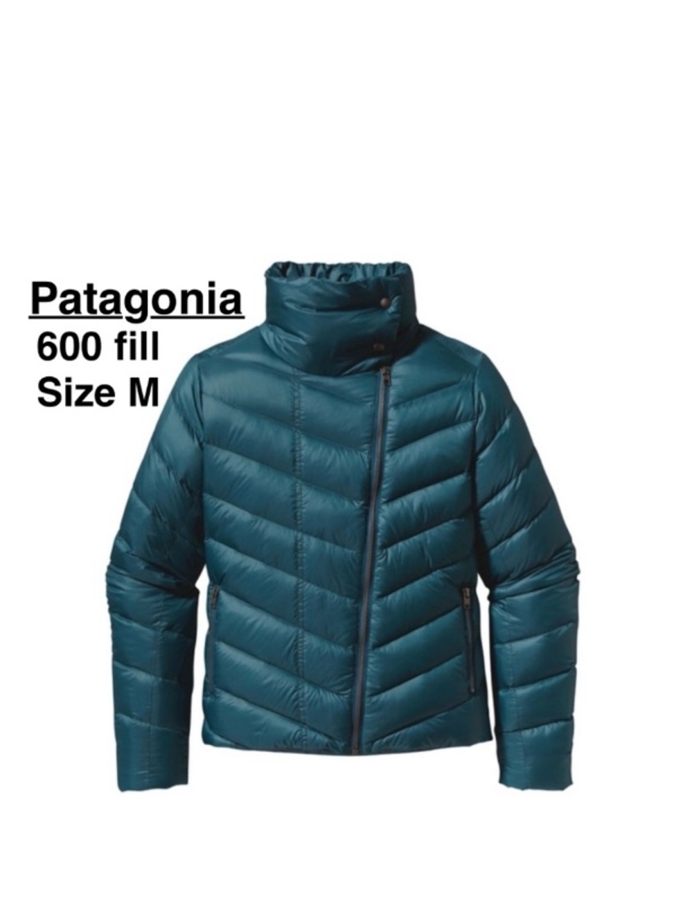 PATAGONIA Women's Prow 600 fill down jacket Size M Tidal Teal /blue ⭐️⭐️⭐️⭐️